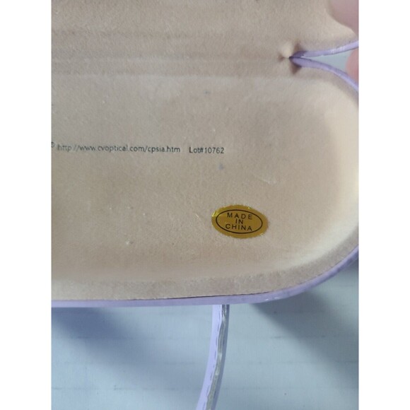 Jessica McClintock Eyeglass Case. Hard Purple‎ Floral Cute Lilac - Picture 5 of 5